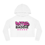 Load image into Gallery viewer, Rated Baddie Cropped Hooded Sweatshirt
