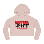 Load image into Gallery viewer, Rated Hottie Cropped Hooded Sweatshirt
