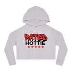 Load image into Gallery viewer, Rated Hottie Cropped Hooded Sweatshirt
