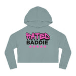 Load image into Gallery viewer, Rated Baddie Cropped Hooded Sweatshirt
