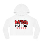 Load image into Gallery viewer, Rated Hottie Cropped Hooded Sweatshirt
