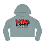 Load image into Gallery viewer, Rated Hottie Cropped Hooded Sweatshirt
