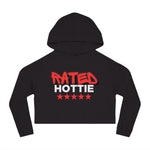 Load image into Gallery viewer, Rated Hottie Cropped Hooded Sweatshirt
