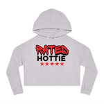 Load image into Gallery viewer, Rated Hottie Cropped Hooded Sweatshirt
