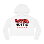 Load image into Gallery viewer, Rated Hottie Cropped Hooded Sweatshirt
